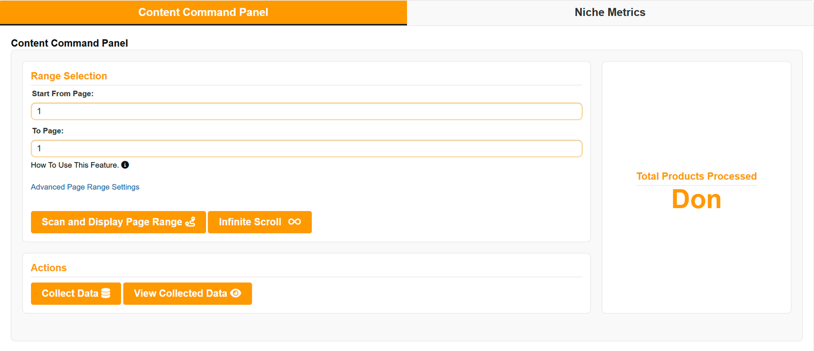 Scan, Filter, and Collect Data